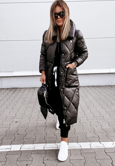 Ladies Trendy Winter Plus Size Long Coat