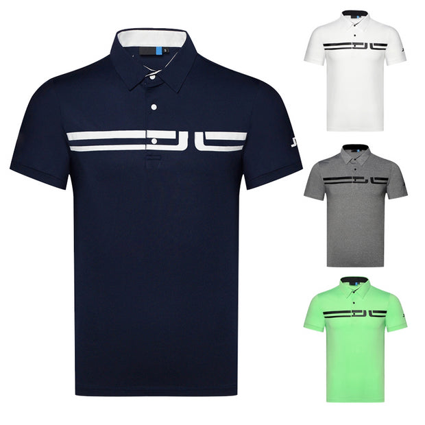 New Slim-Fit Golf Short-Sleeved Men's Shirt