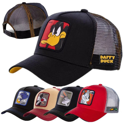 Road Runner Animated Cartoon Cap Patch Draw Baseball Cap Men Trucker Hat