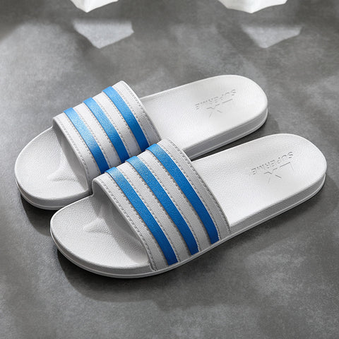 White Stripes Slippers Bathroom Slippers Home Shoes