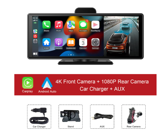 Navigation 10.26 Inch Wireless Carplay And Car Recorder